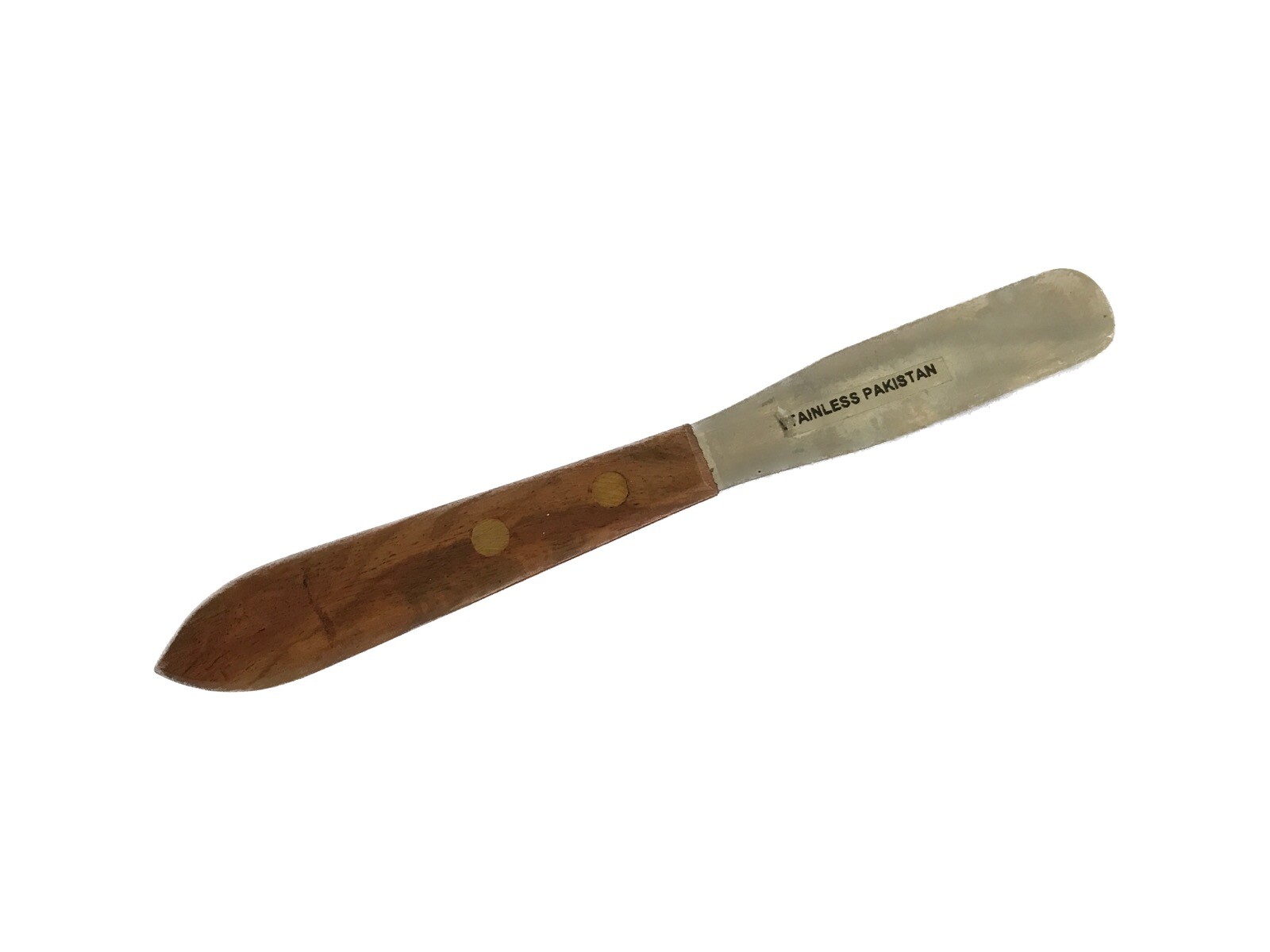 Laboratory 3” Blade Stainless Steel Spatula w/ Wood Handle 6-3/4”L x 3/4”W