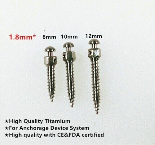 Dental Orthodontic Titanium Micro Implant Mini Screws Self-Drilling Screwdriver