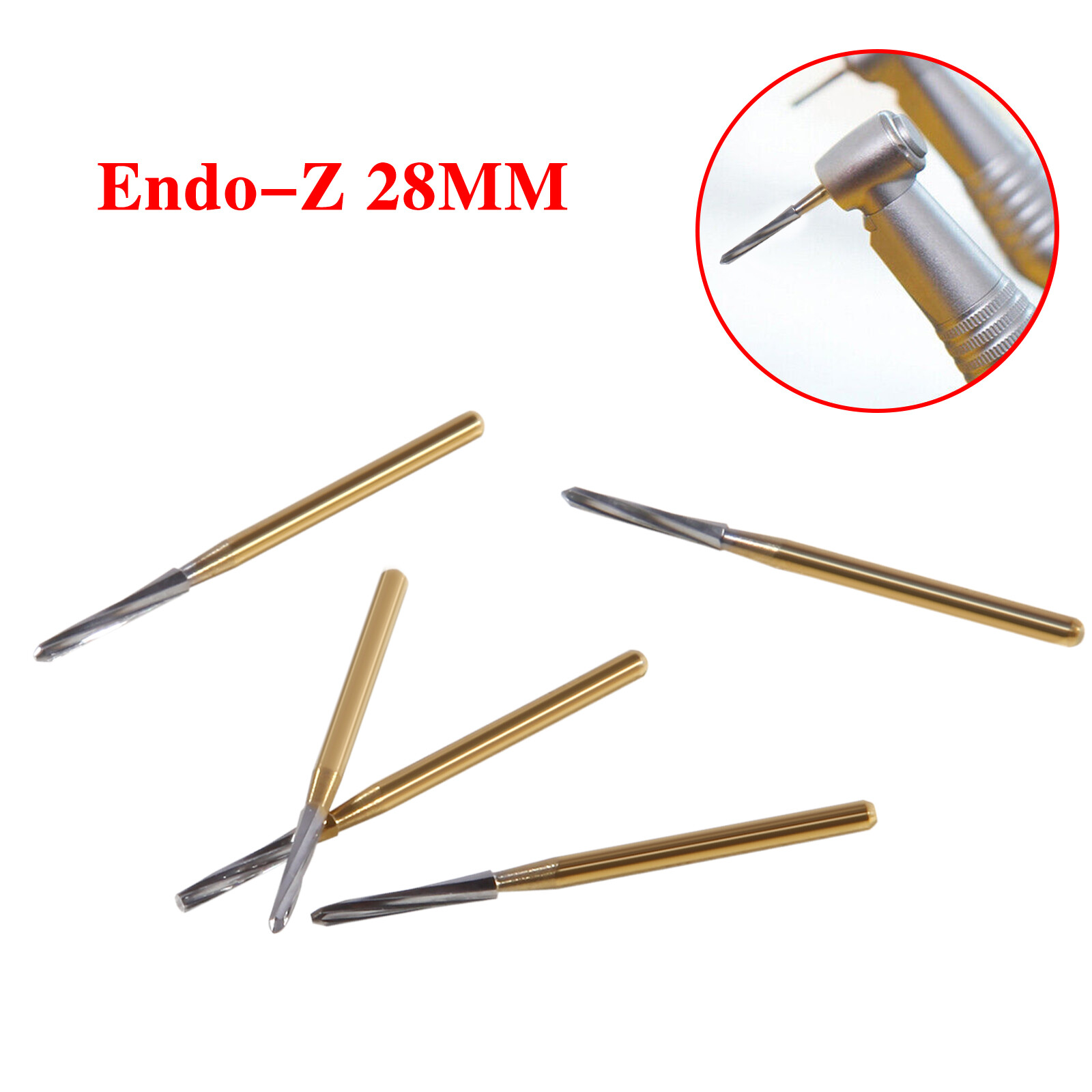 Dental Endo-Z Bur Carbide Tungsten Surgical Cutter Drill Burr 28mm 5pcs/pack