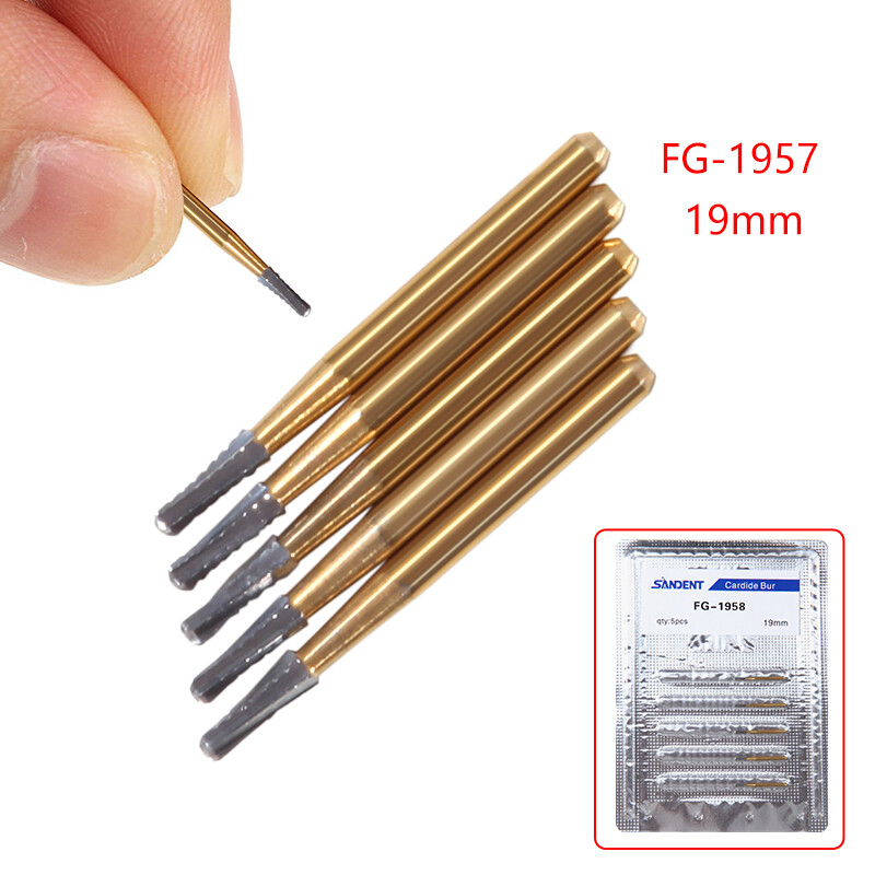 FG-1957/FG-1958 High Speed Dental Tungsten Steel Carbide Crown Metal Cutting Bur
