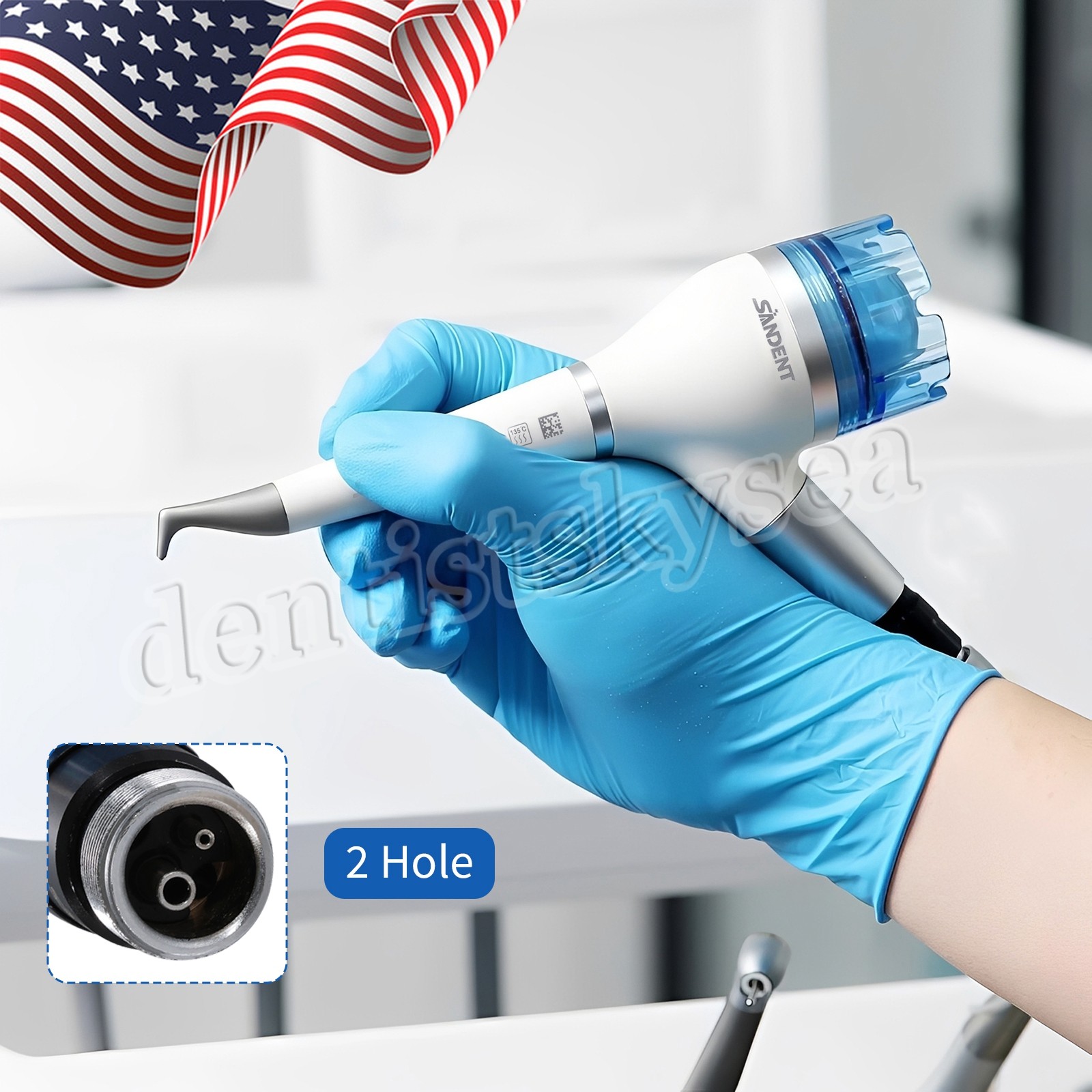 SANDENT Prophy Air Flow Prophy Handpiece Teeth Polishing 4Hole/2Hole