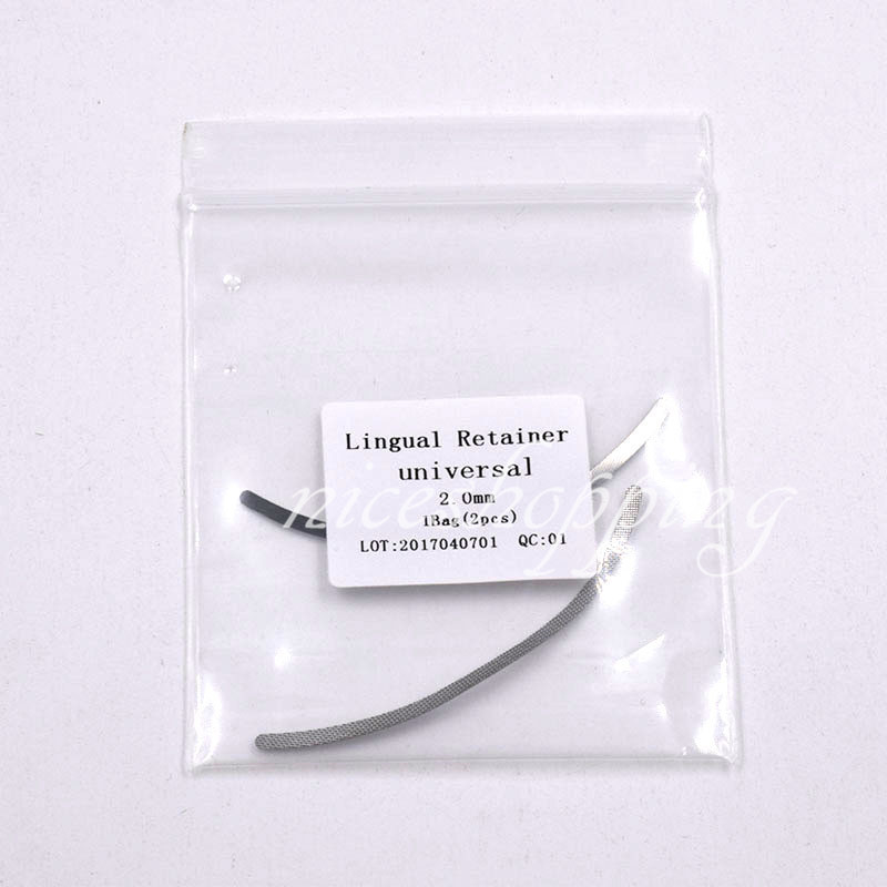 2PcsDental Universal Ortho Universal Lingual Retainers Retenedor Mesh Base 2.0mm