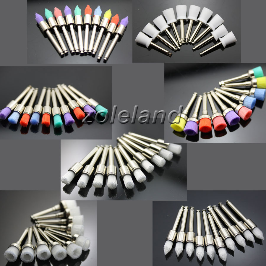70 PCS Disposable Dental Prophy Brush Cup Polishing Polisher 7 Mixed Types