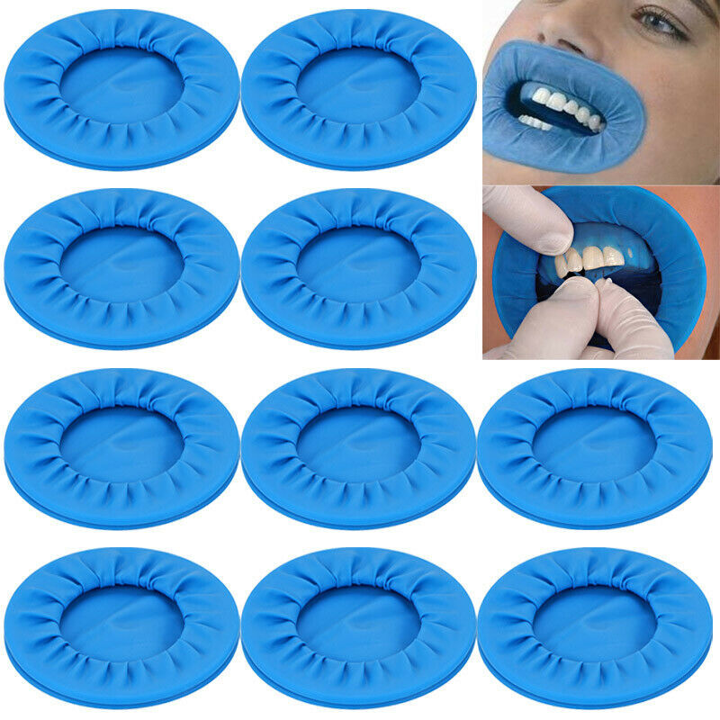 10Pcs Disposable Sterile Rubber Dam Dental Cheek Lip Retractor Opener Latex Free
