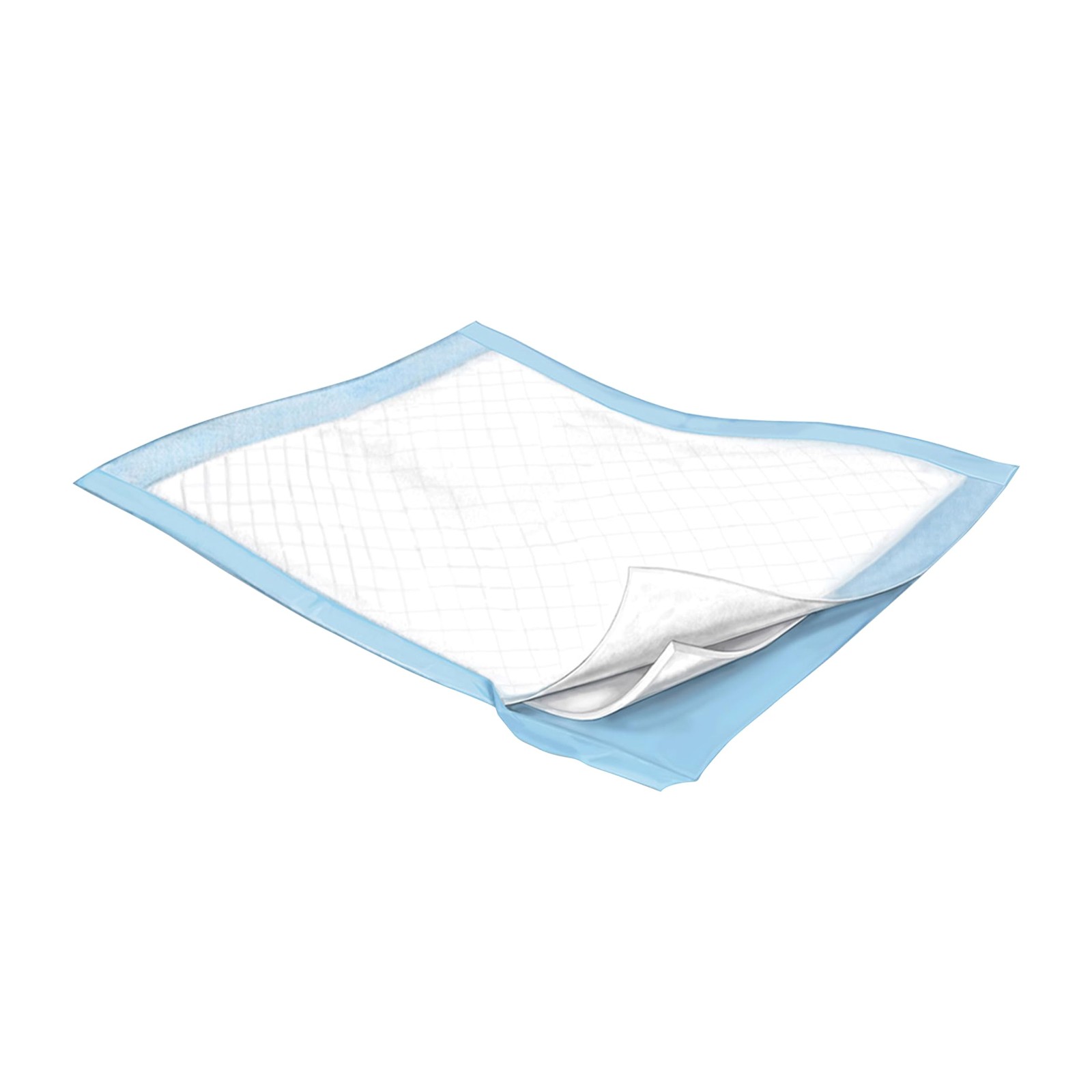 Cardinal Health Underpads Wings Extra Moderate Absorbency Light Blue 30 X 30In