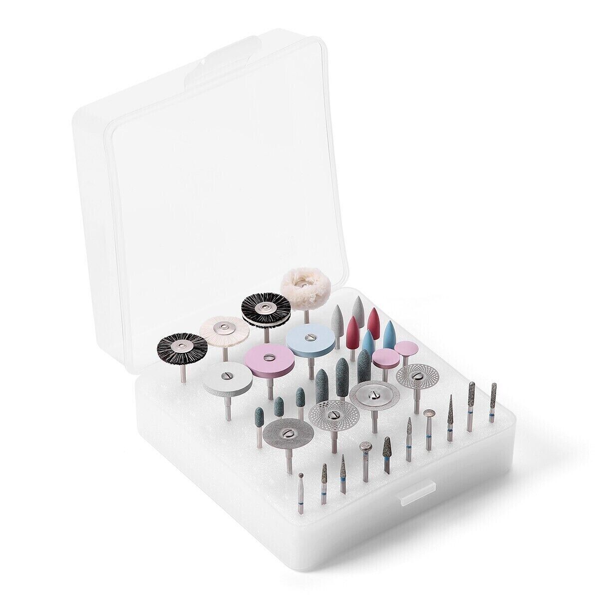 Dental Lab Composite Polishing Burs Kit Ceramics Disc Burs 35 Pcs/12 Pcs Brushes