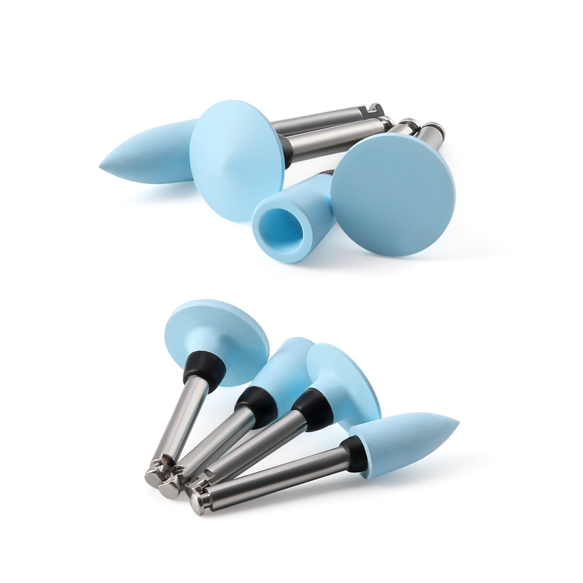 12pcs Dental Composite Polishing Burs Kit RA Silicone Polisher 2.35mm