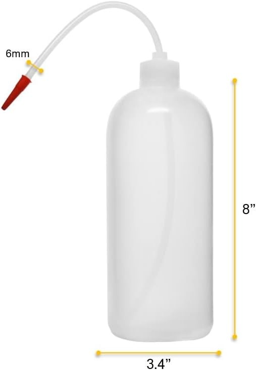 EISCO Wash Bottle, 1000ml – Polyethylene – 33.8 Ounces, colorless