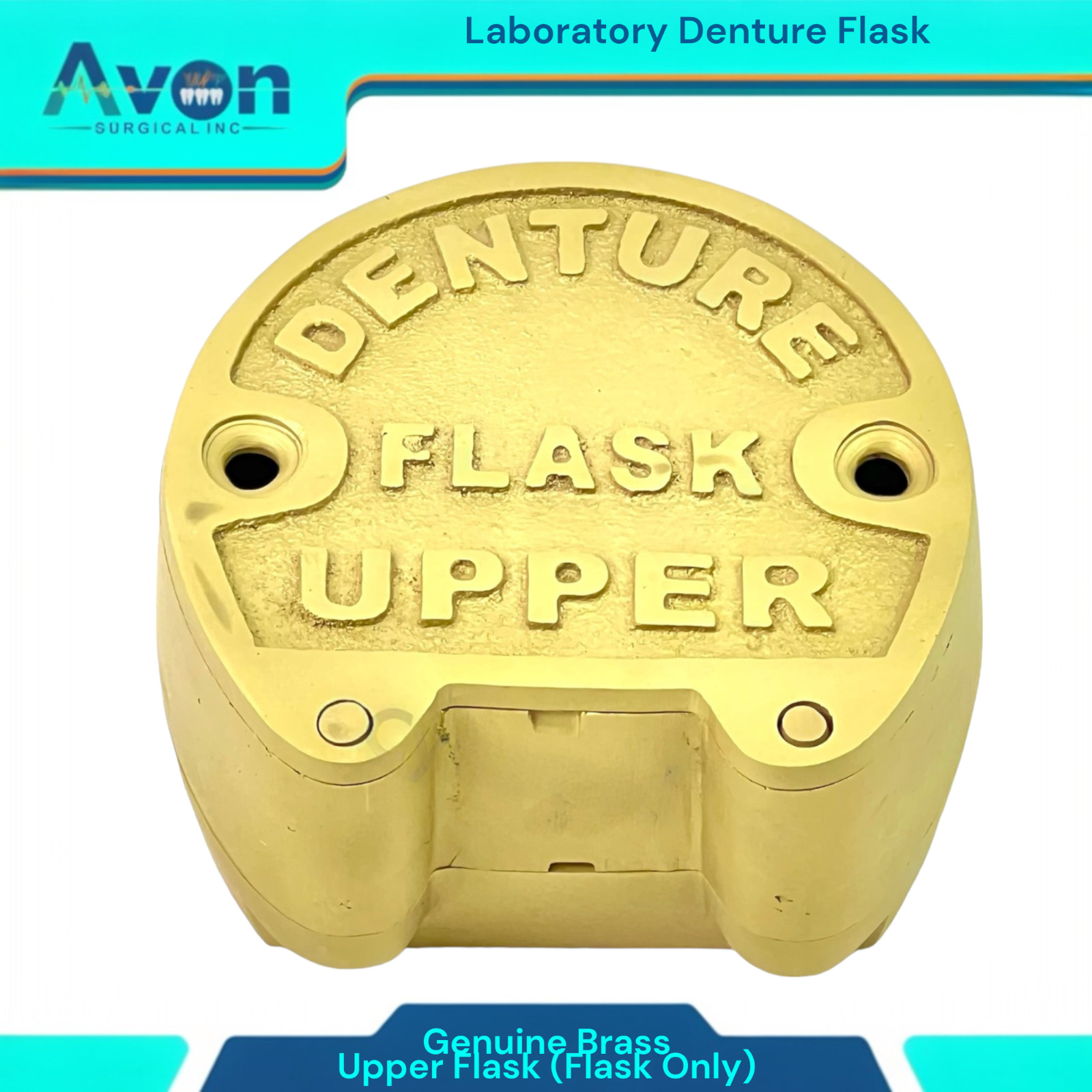 Upper Denture Flask Dental Ejector Type Lab Flask Original Brass Professional