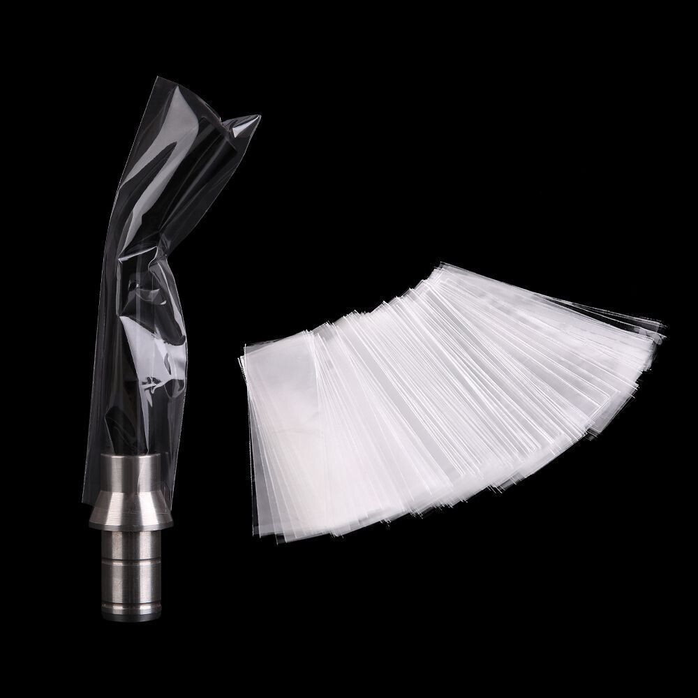 200 Pcs/Box Dental Lab Disposable Curing Light Guide Stick Sleeve Cover 18x67mm