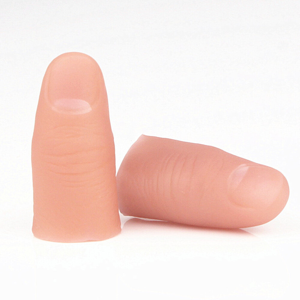 10Pcs False Finger Support Fingertip Protector Fake Finger Toy Trick Finger