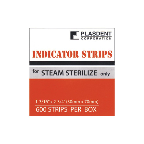 Plasdent IDS30-70 Indicator Strips Steam Sterilize 1 3/16″ X 2.75″ 600/Pk