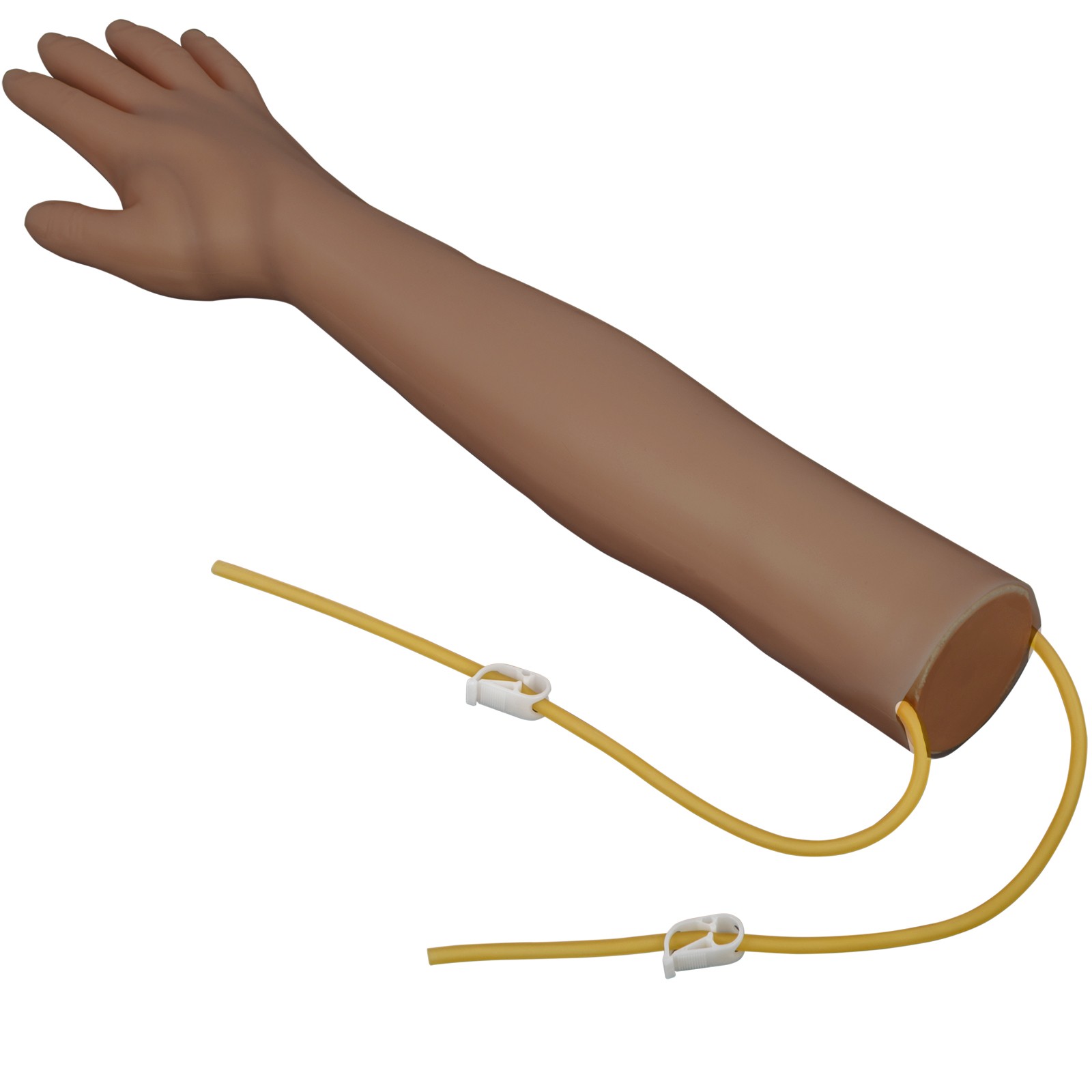 VEVOR Intravenous Practice Arm Kit Phlebotomy Arm PVC Dark Skin for Venipuncture