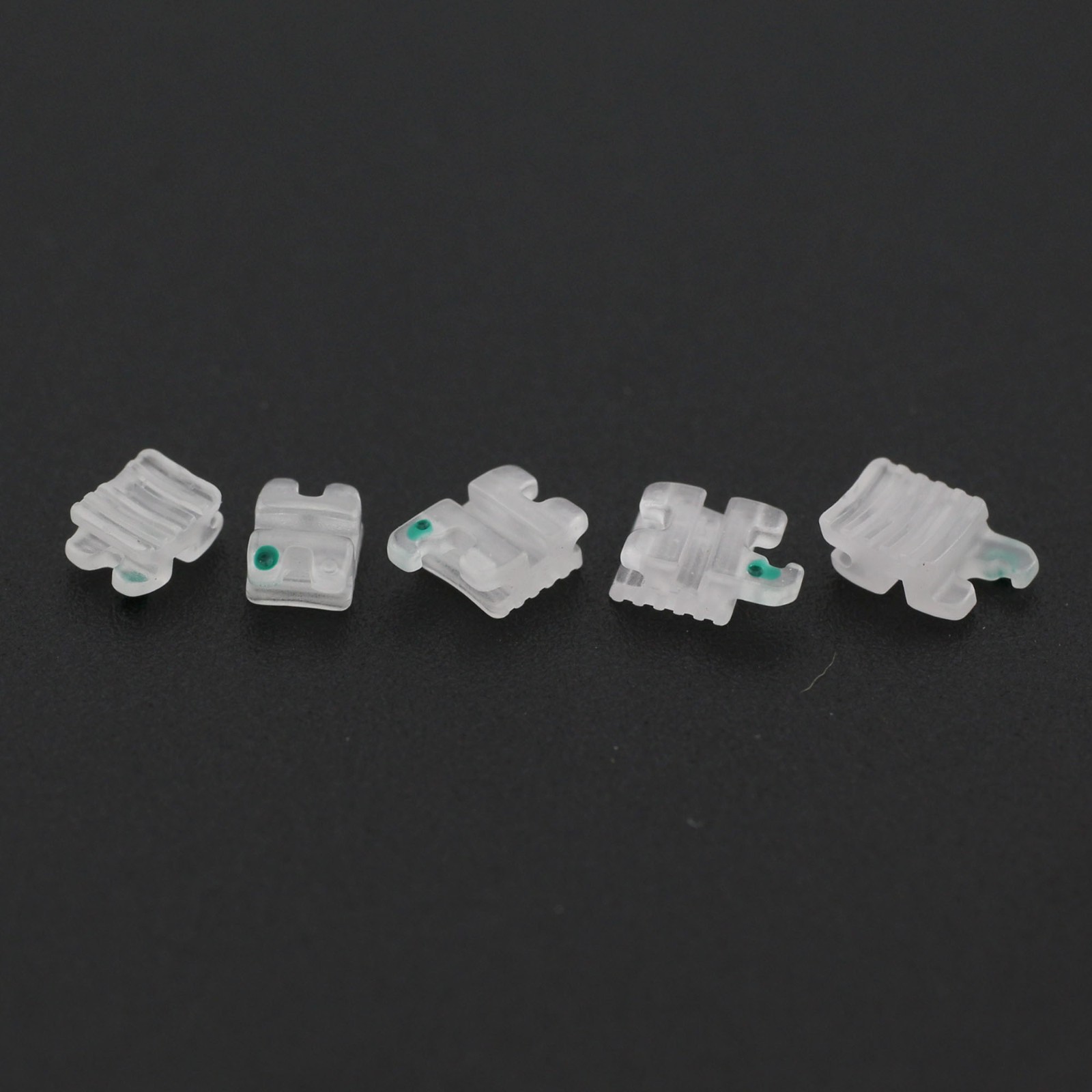10Kits Dental Orthodontic Ceramic Brackets Sapphire Aesthetic MBT 022 345 Hooks