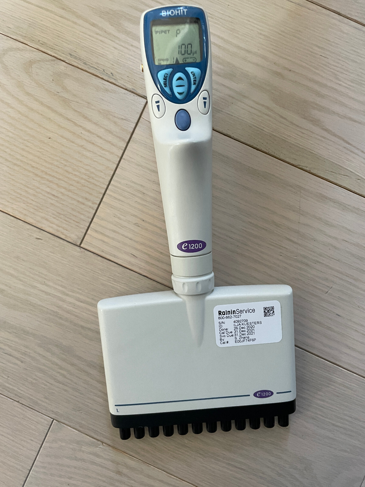 BioHit eLine pipette pipet electronic e1200 multichannel digital 12 channel