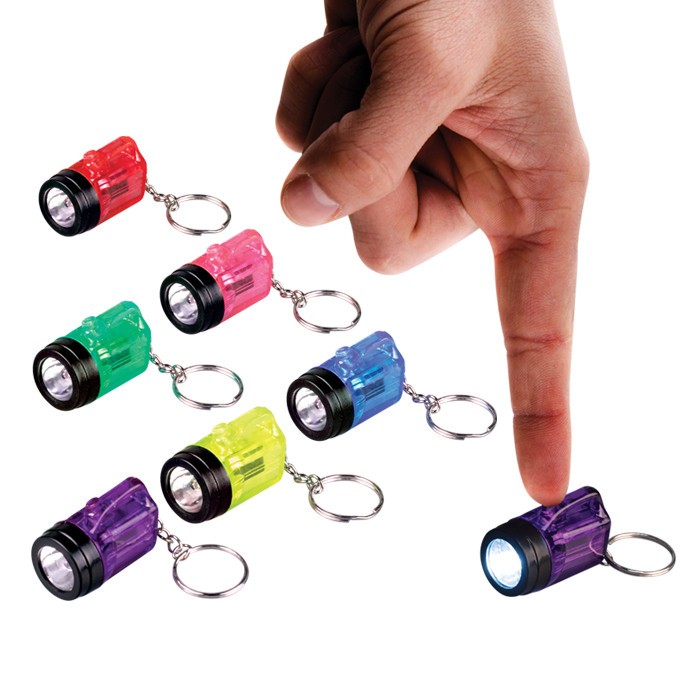 Kids Toys 2″ Flash Light Key Chain 24/Box