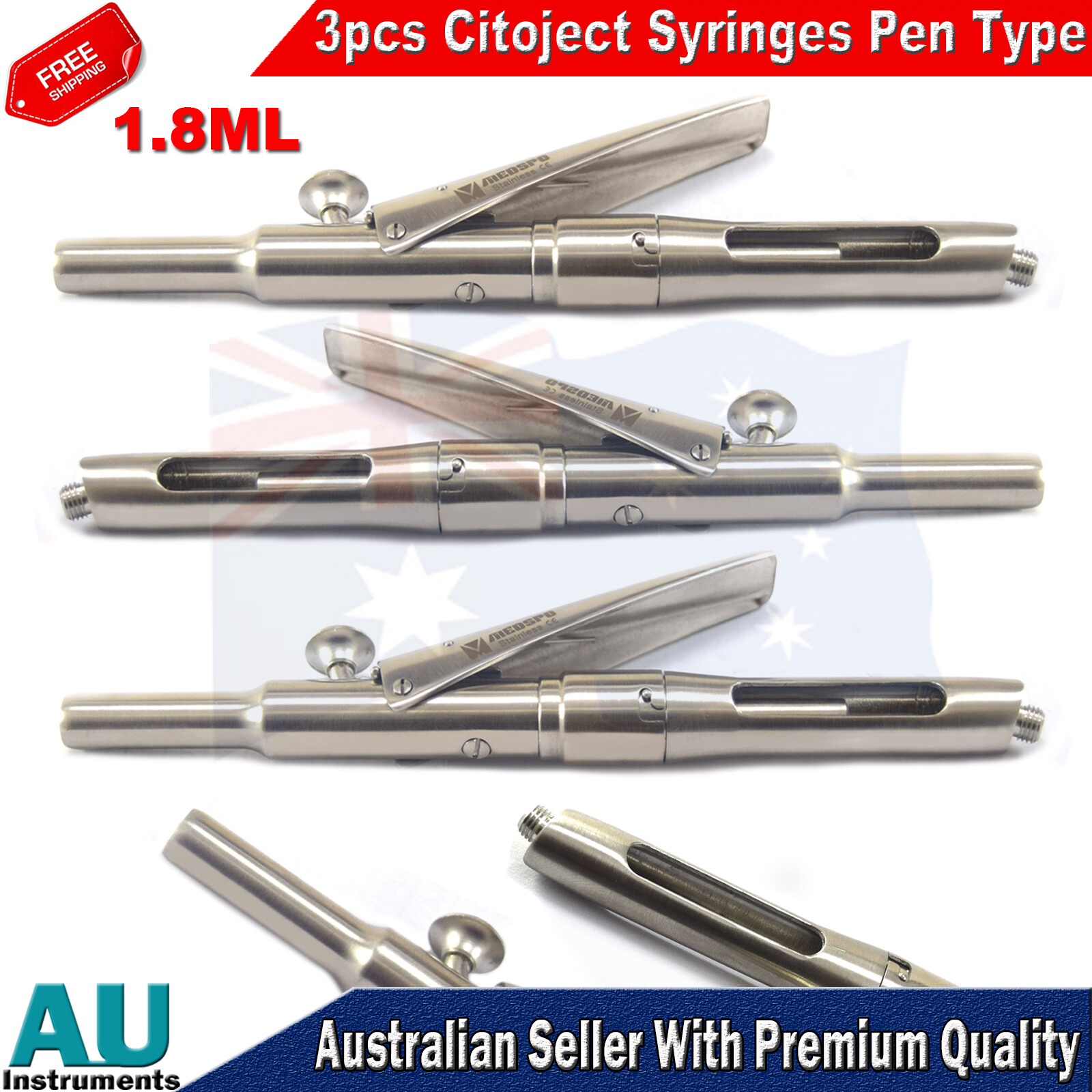 Dental Citoject Type Intraligamental syringe 1.8ml Anaesthetist Pen Type Syringe