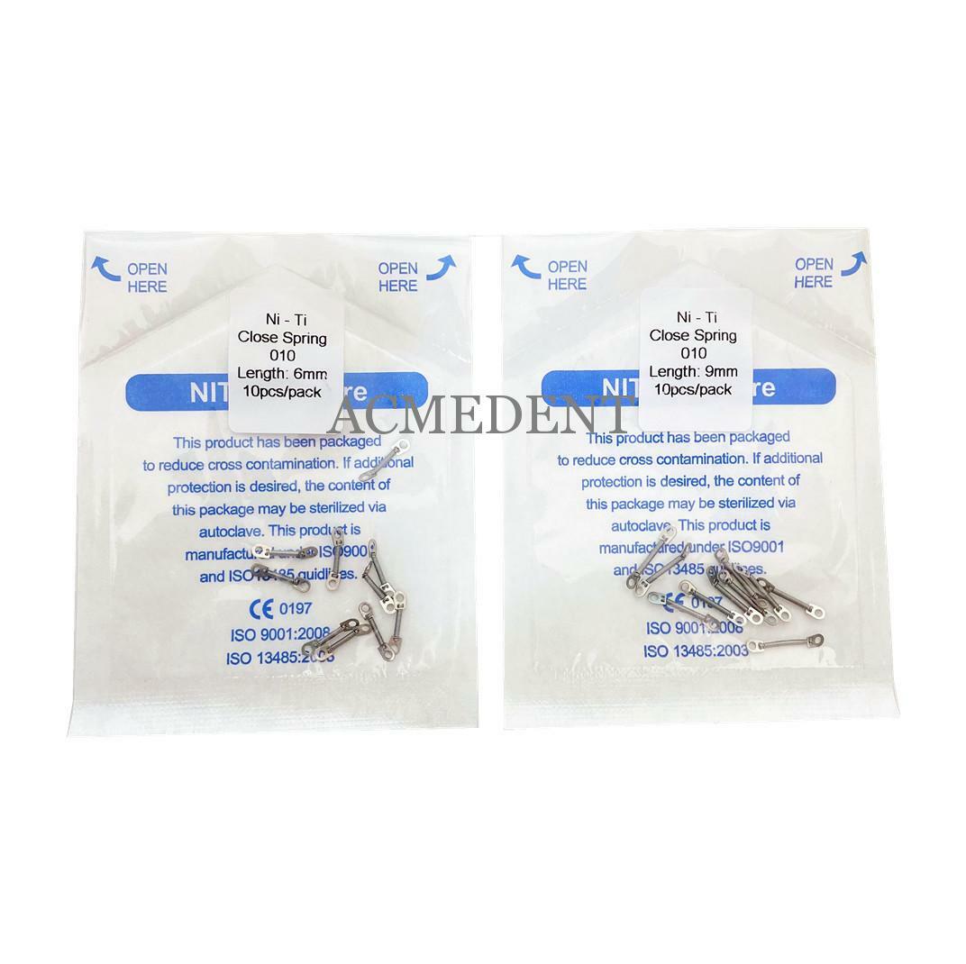 Dental Closed Coil Spring Mini Screw Implants NiTi Eyelet Orthodontic Springs