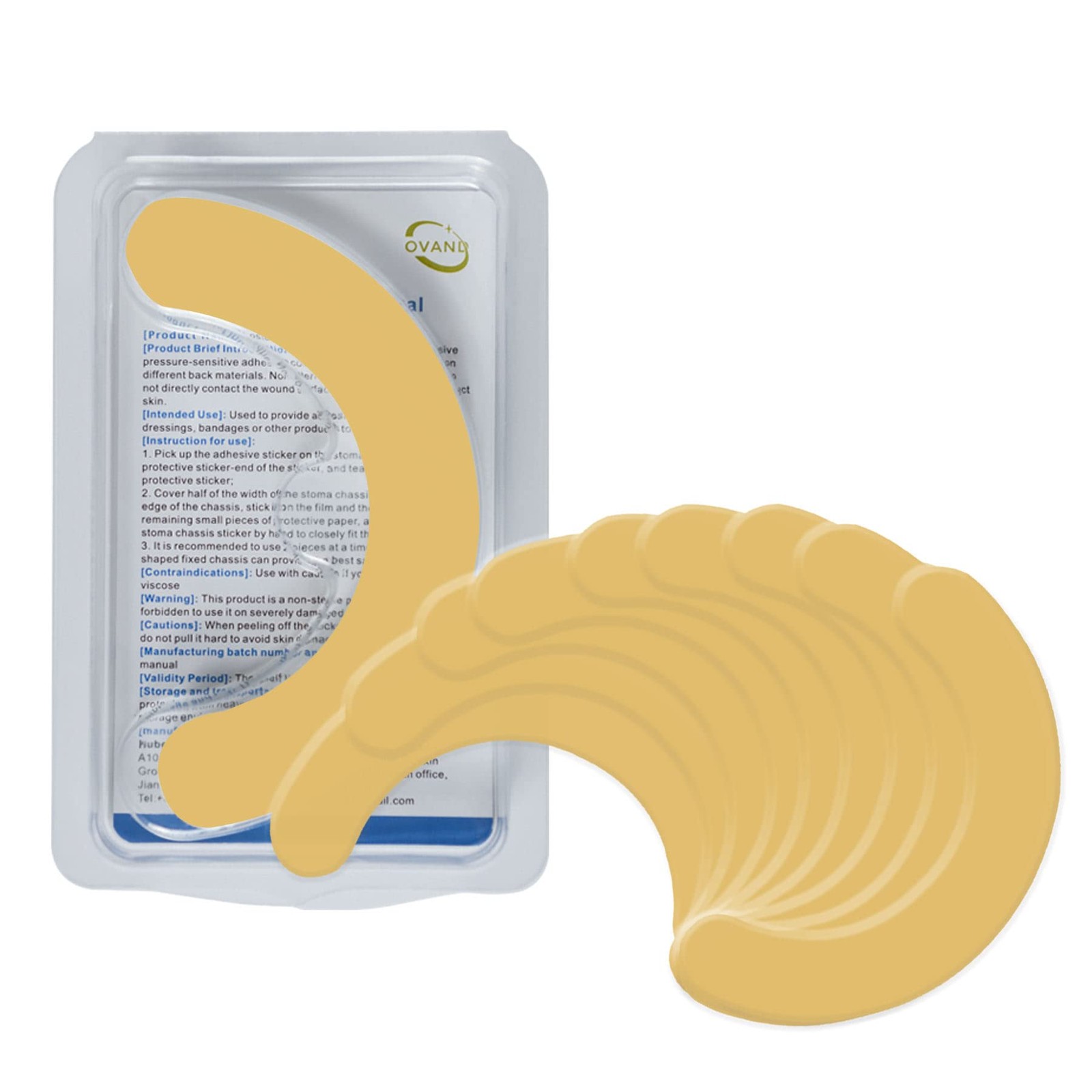 20PCS Ostomy Barrier Strips, Elastic Moldable 20pcs Strips