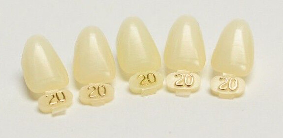 Tooth #7 Upper Right Lateral (URL) Polycarbonate Temporary Crowns Cap Refills