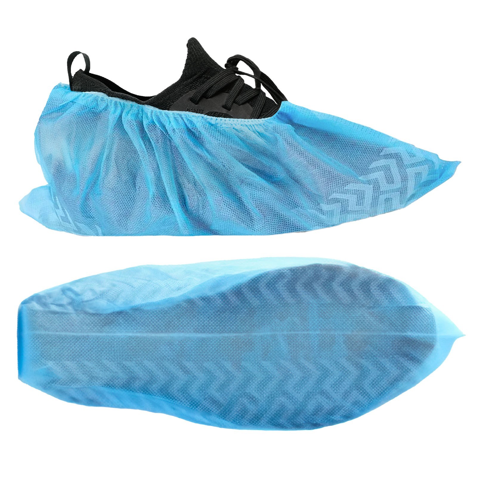 100 PCs (50Pairs) Disposable PP Shoe Covers by JEVOLVE – Durable, Waterproof