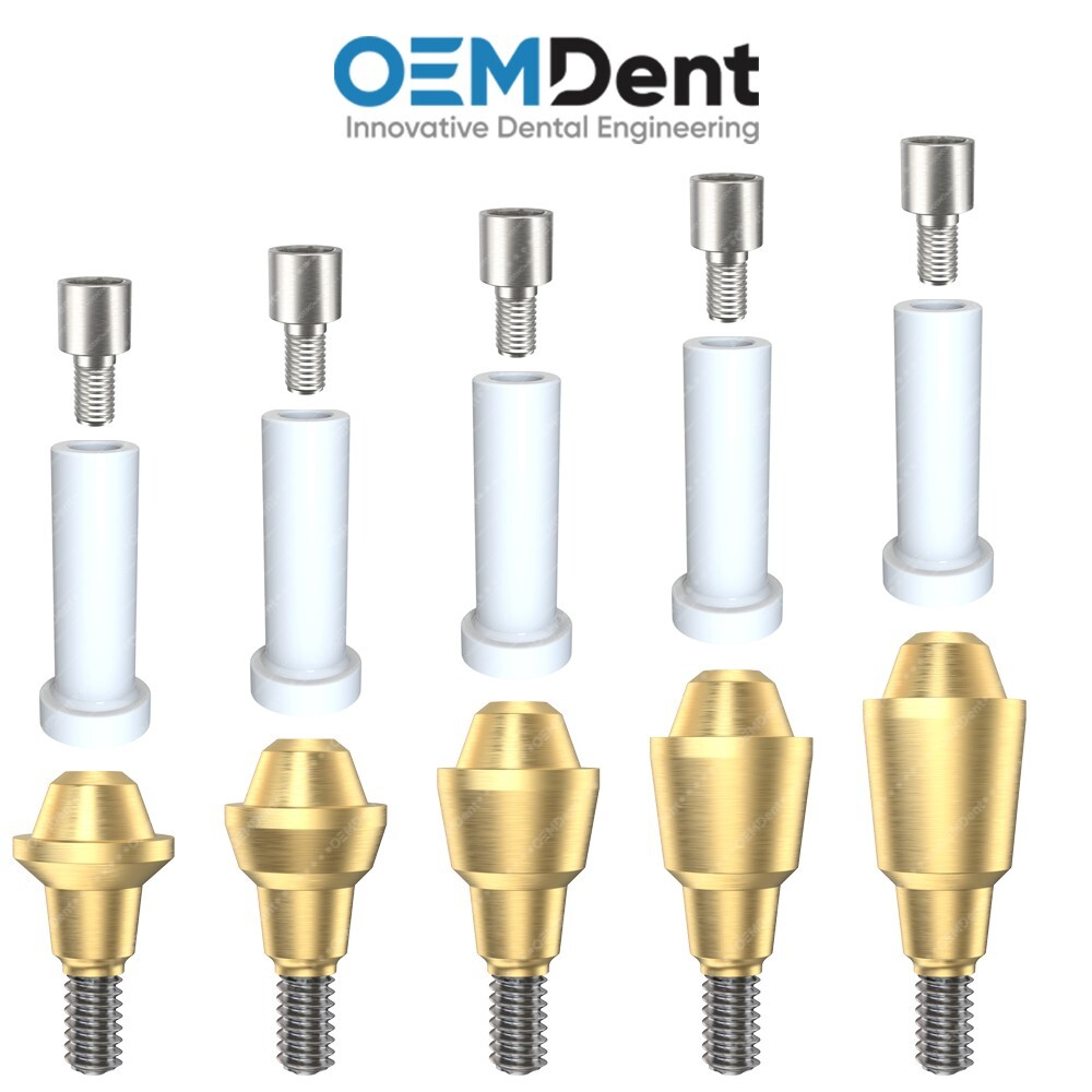 Dental Straight Multi Unit 1.6mm Plastic Set RP Nobel Active® Compatible Conical
