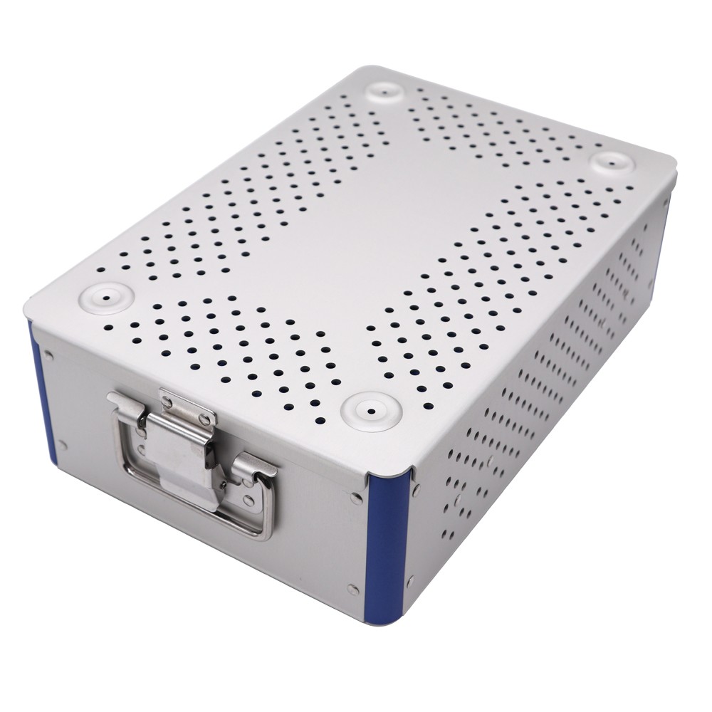 30*20*7cm Aluminium Alloy disinfection box sterilization tray case surgical-US