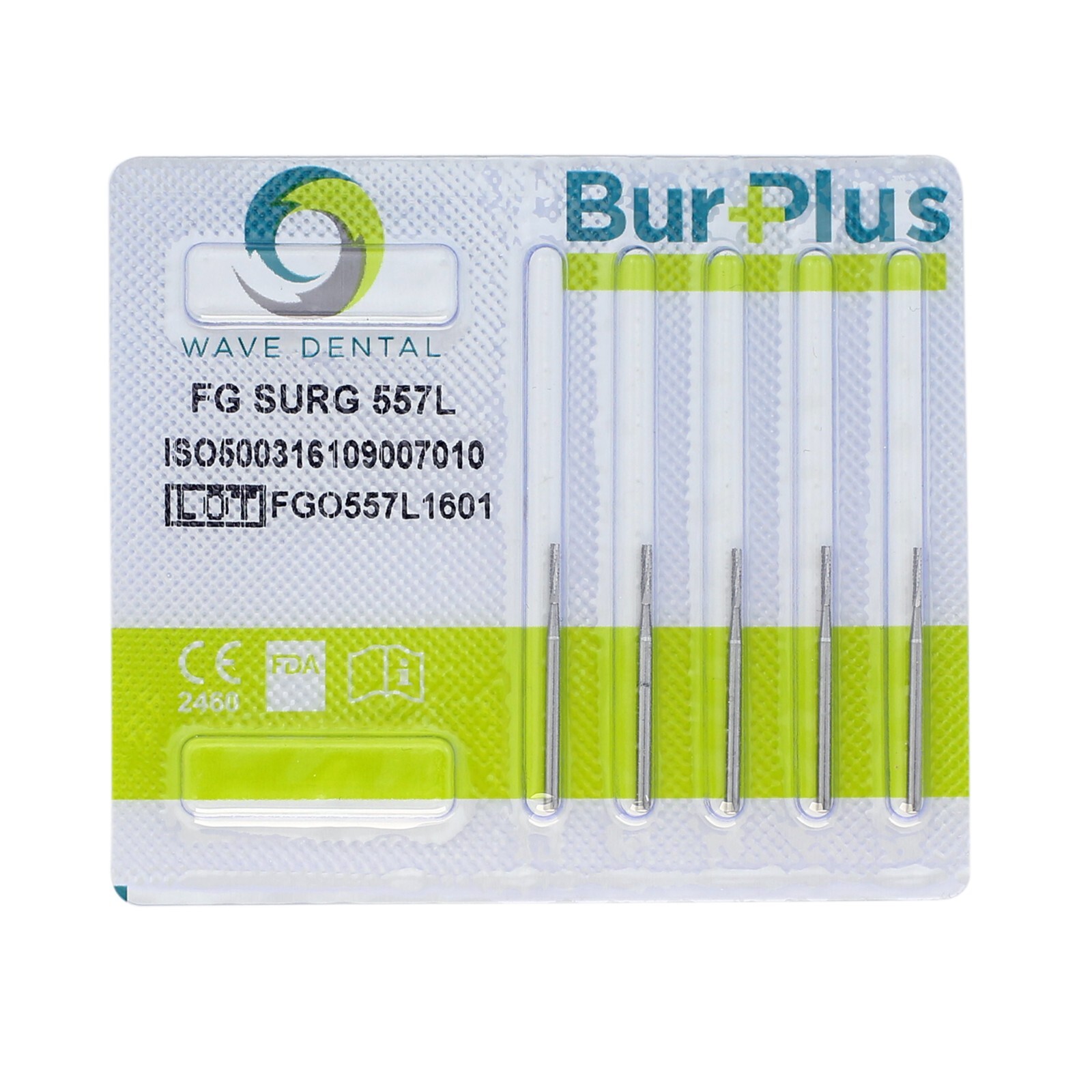 Wave Dental Surgical Length Burs 557 557L 558 Long High Speed Carbide FG SURG