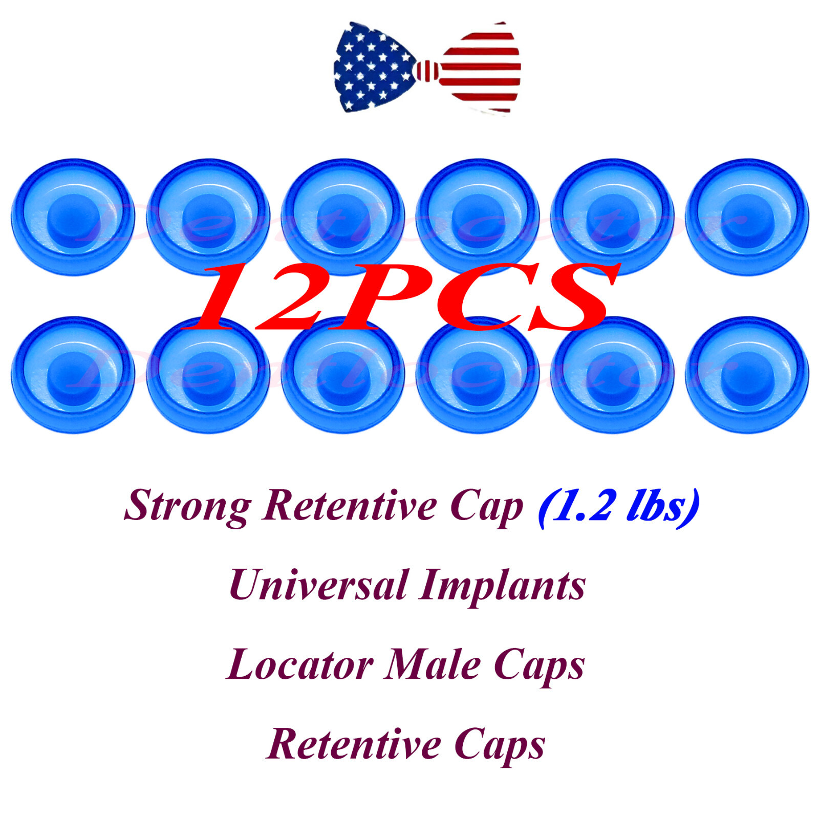 US Dental Retention Implant Locator System Caps Replacement 1.2lbs 2.4lbs Metal