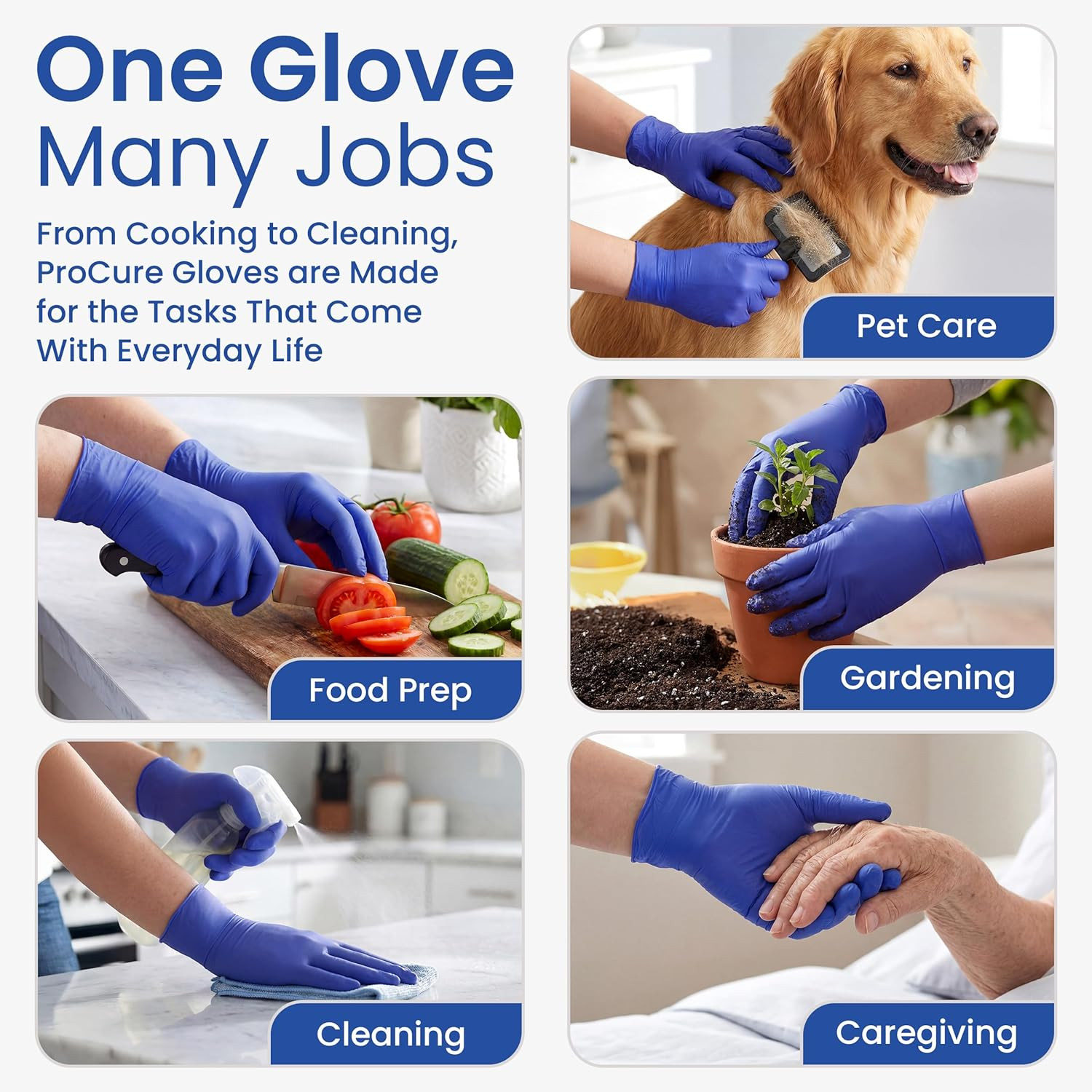 Procure [200 Count] Disposable Nitrile Gloves – Latex Free, Powder Free Medical