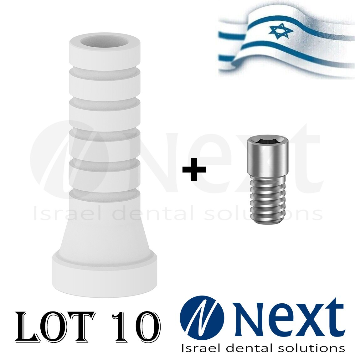 Lot x 10 New Multi Unit Plastic sleeve screw abutment 1.72 mm