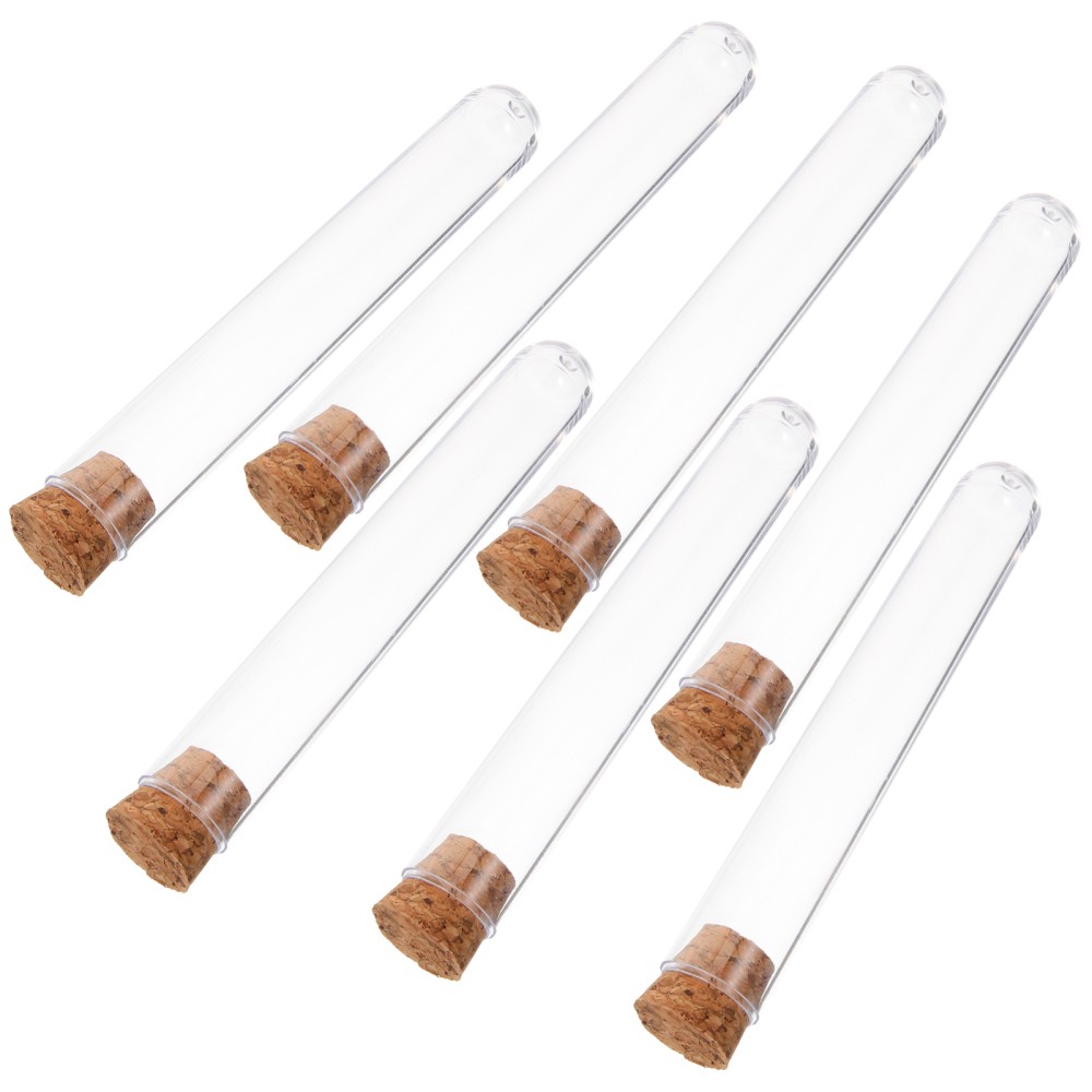 30Pcs Clear Test Tubes with Plugs for Science Projects and Crafts
