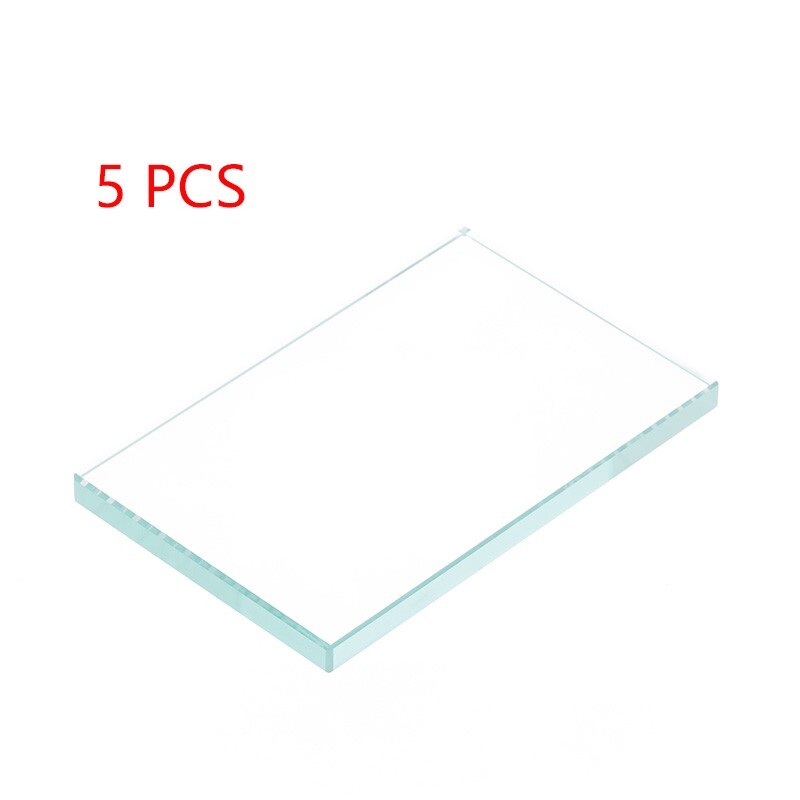 5 PCS Dental Lab Mixing Glass Slab Size 120*78*7 mm Dentist Glass Mixing Pad