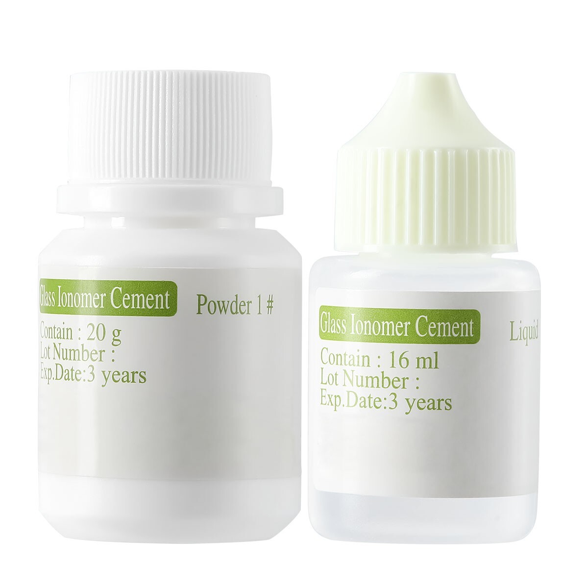 Kit de cemento de ionómero de vidrio dental resina para revestimiento y restaura