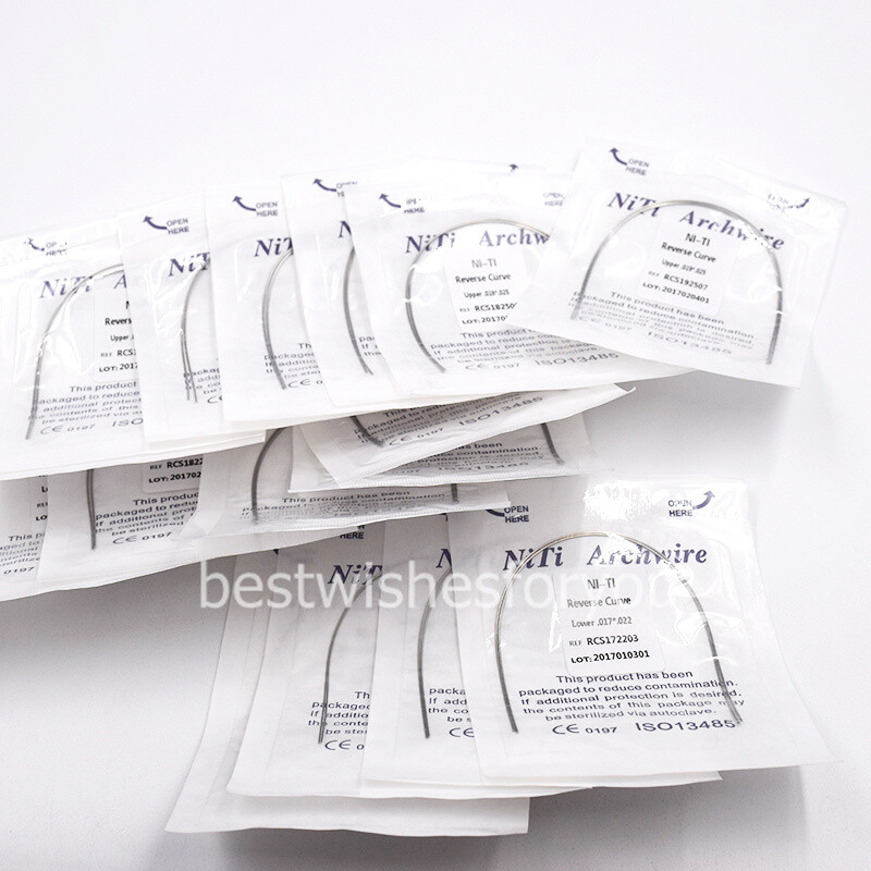 Dental Orthodontic Niti Reverse Curve Rectangular True Arch Wire Upper/Lower
