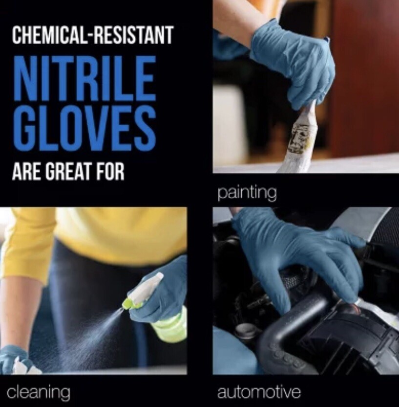 EQPT Blue Powder-Free Nitrile Gloves, 2 pk., 300 ct.