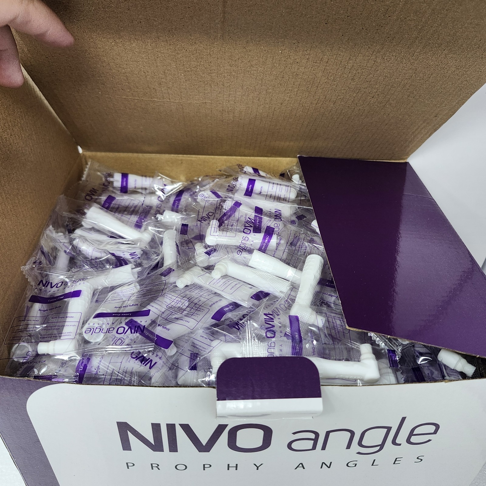 500 Nivo Disposable Prophy Angles White Soft Latex Free Individually Wrapped