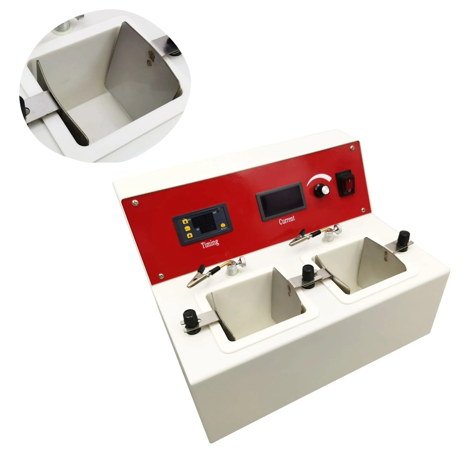 110V Double slot Electrolytic Polisher Casting Surface Electric Bright Equipment
