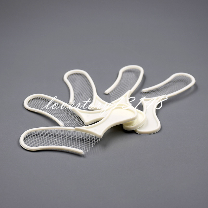 50 Pcs Dental Sideless Bite Registration Disposable Impression Triple Trays Tray