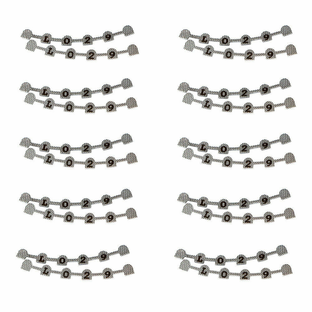 2 Pcs Dental Ortho Lingual Retainer Splits Wire Mesh Mark Backing Upper/Lower