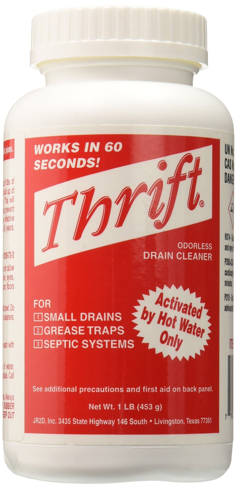 Thrift T-100 Alkaline Based 1-Pound Granular Drain 1 Pound (Pack of 1), Red