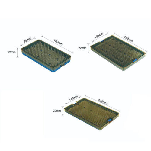PPSU sterilization tray case sterilising w/ silicone mat surgical instrument