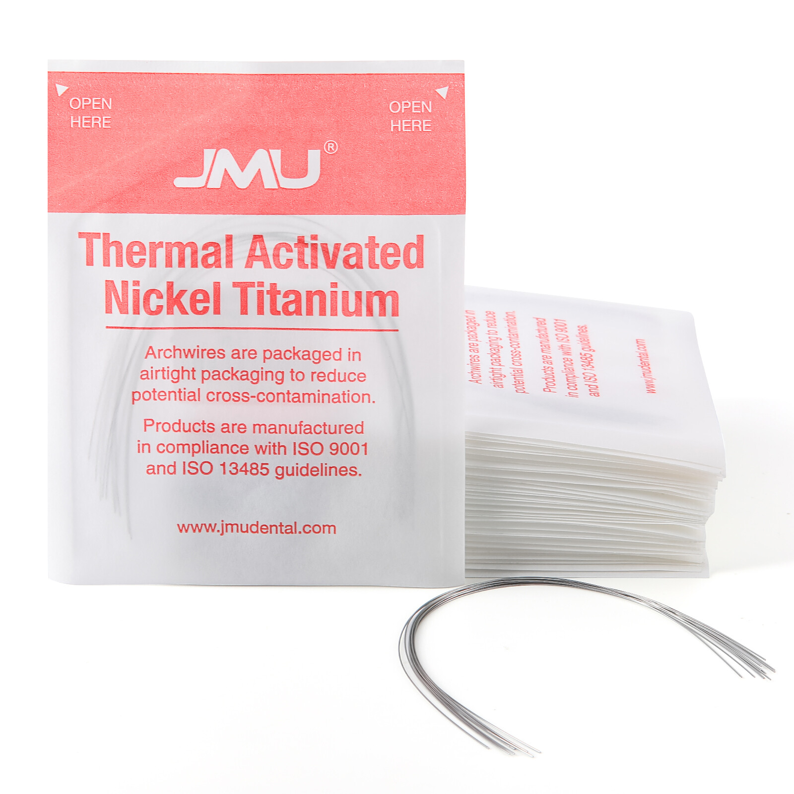 10pcs Orthodontic NiTi Archwire Activated Ovoid Thermal Form Round/Rectangular