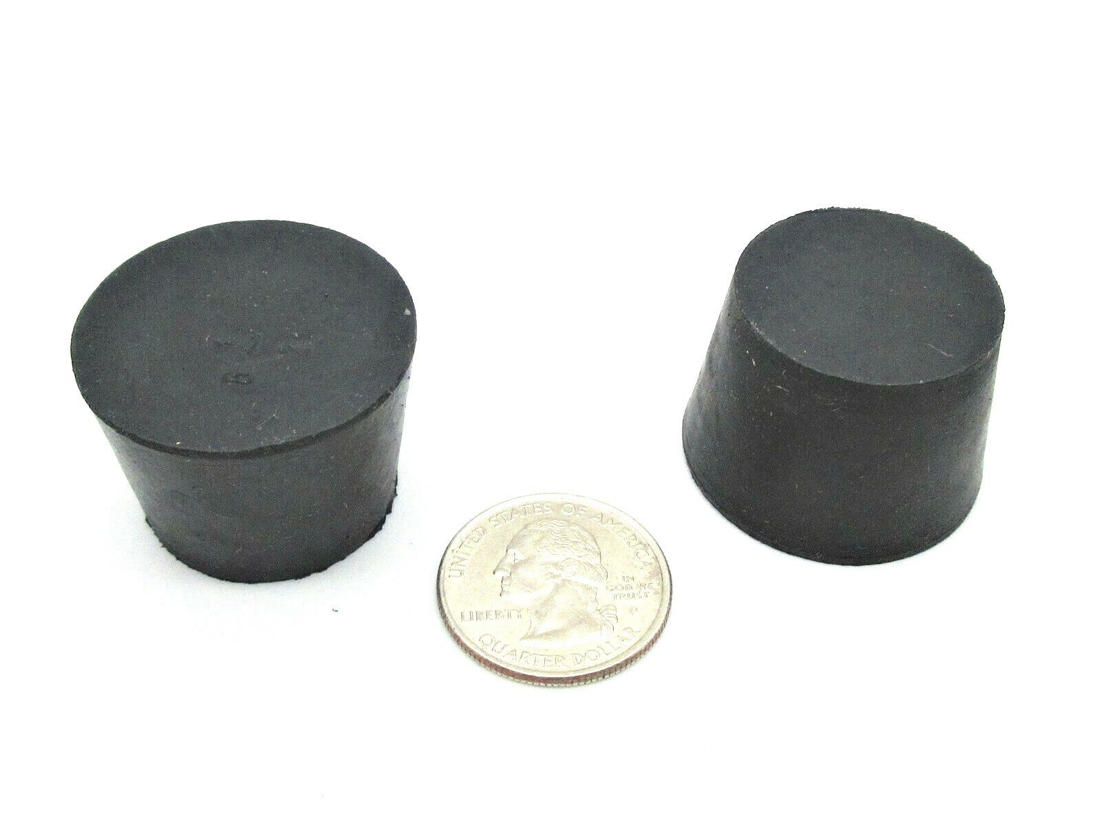 #6.5 Solid Rubber Stopper Lab Tapered Plug Bung No Hole Fits 1 1/16″-1 3/8 ID