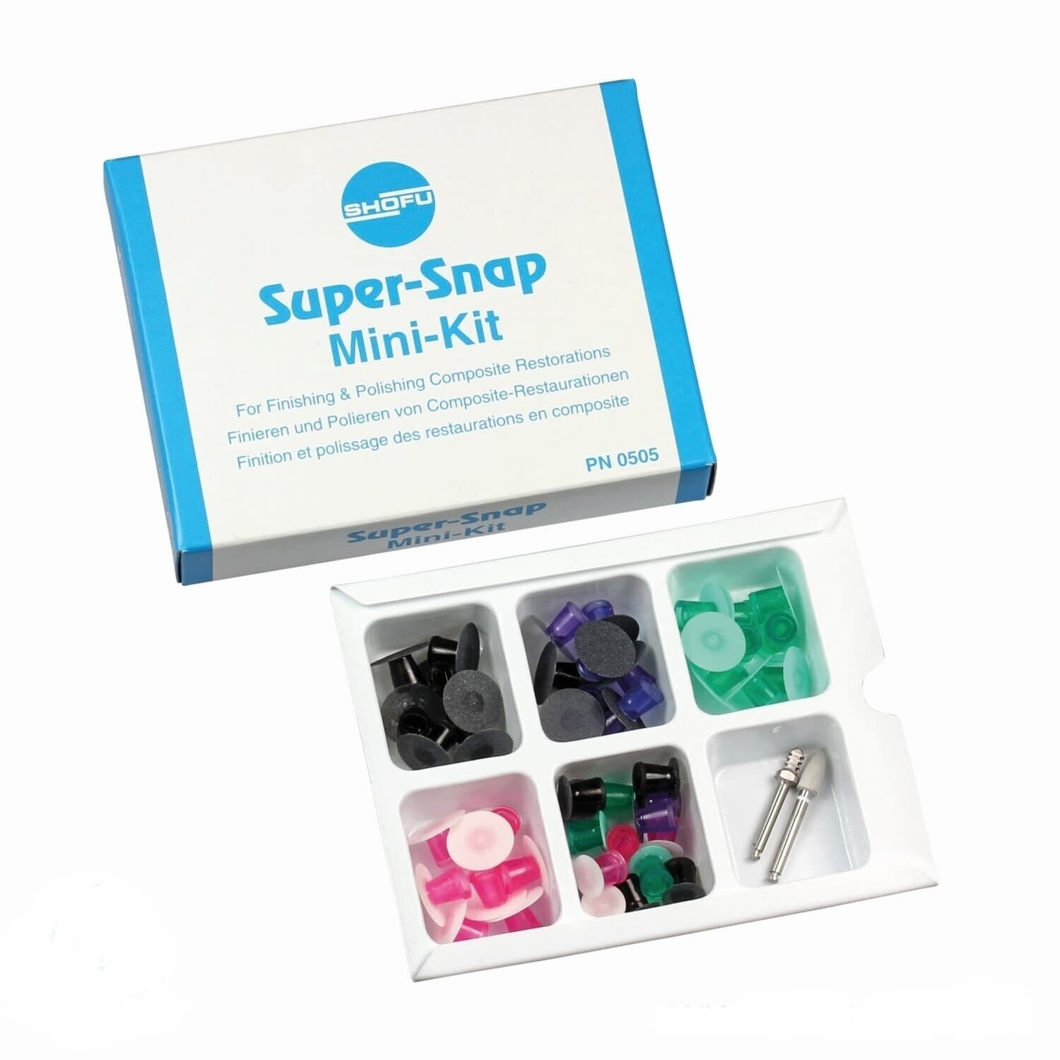 Shofu SUPER-SNAP MINI KIT Standard Disks Mini Metal Mandrel Composite (Free Ship
