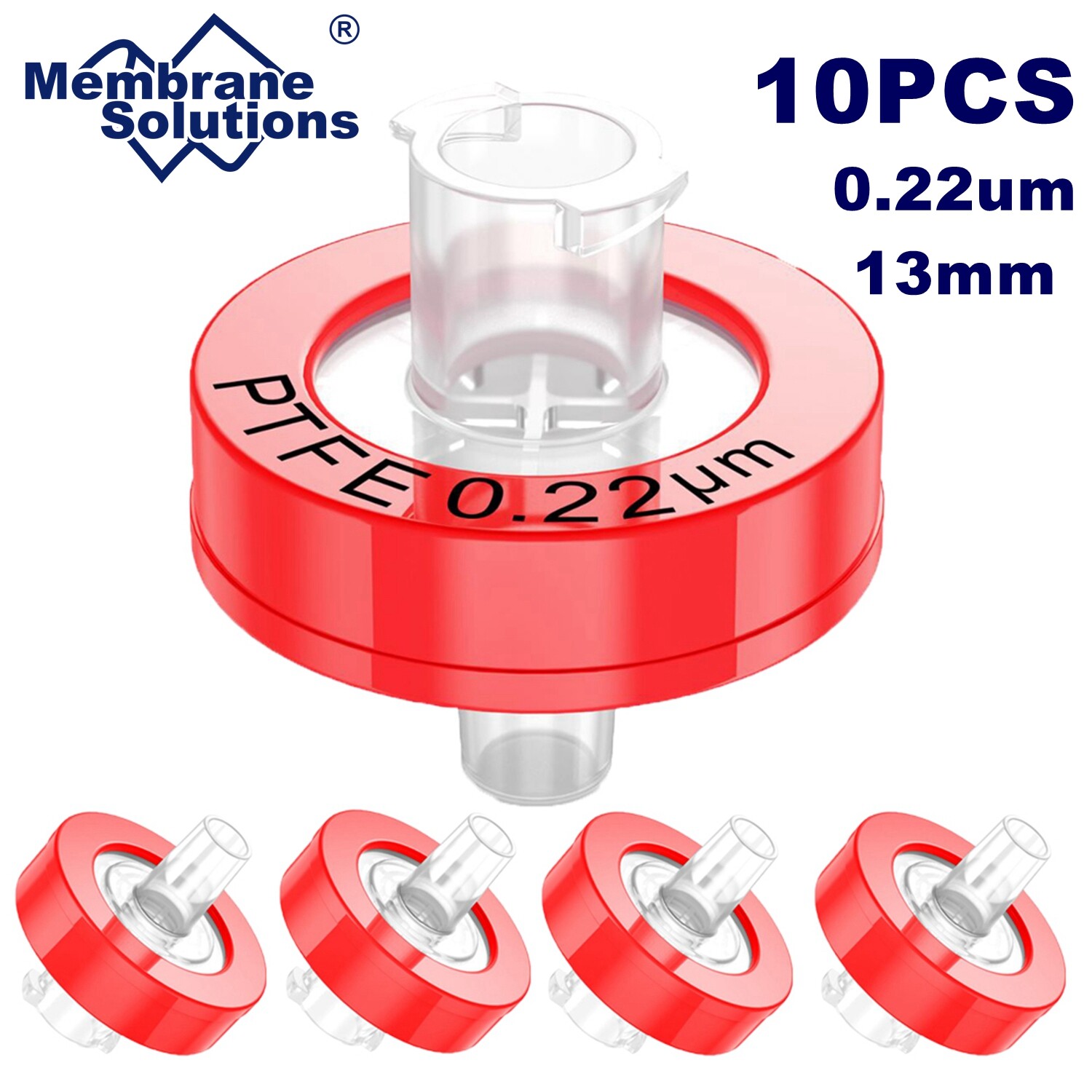 PTFE Membrane Syringe Filters 0.22μm 13mm non- Hydrophilic HPLC
