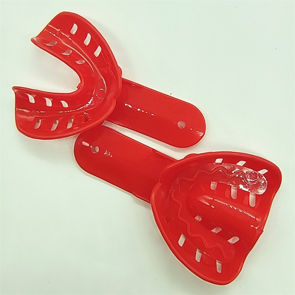 24 Pcs Plastic Autoclavable Dental Impression Trays Sizes L/M/S Adult Child U/L