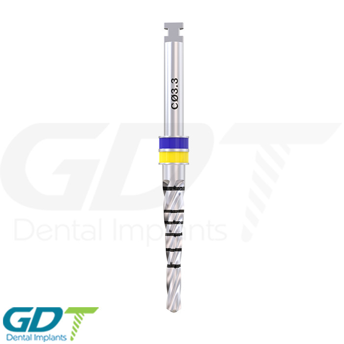 Conical Drill 2.0mm – 3.3mm, External Irri gated, Dental Im plant Sur gical Tool