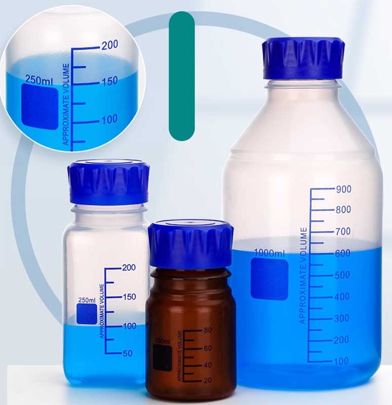 Plastic Sampling Bottle, Reagent Storage, PP Material, Strong Seal, Lab Bottle
