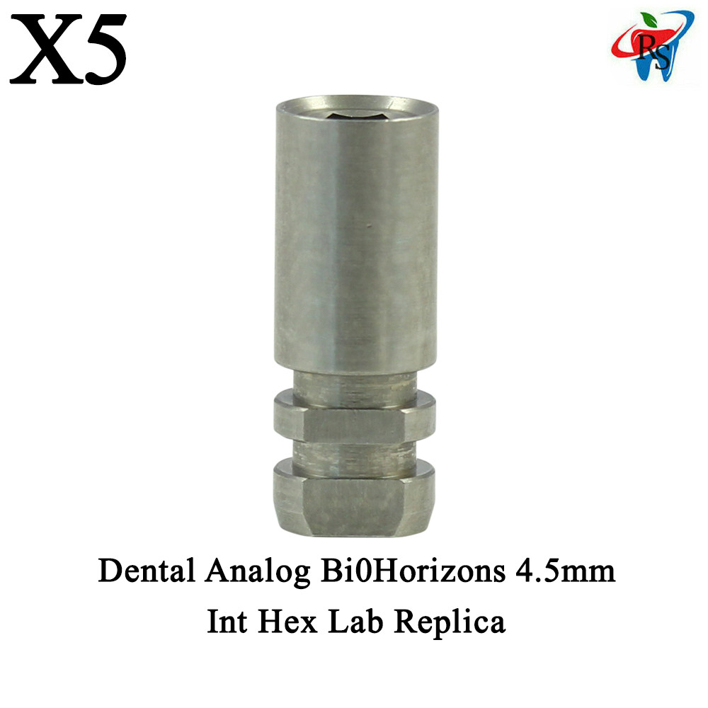 5pcs Dental Bi0Horizons® Ø4.5mm Int Hex Connection Compatible Analog